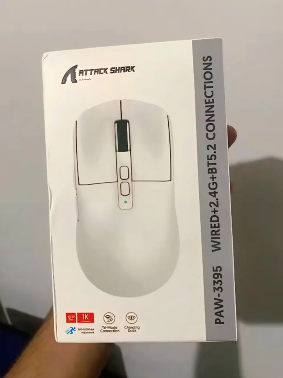 Mouse Gamer Attack Shark X6 | 58g Leveza & Sensor PAW3395