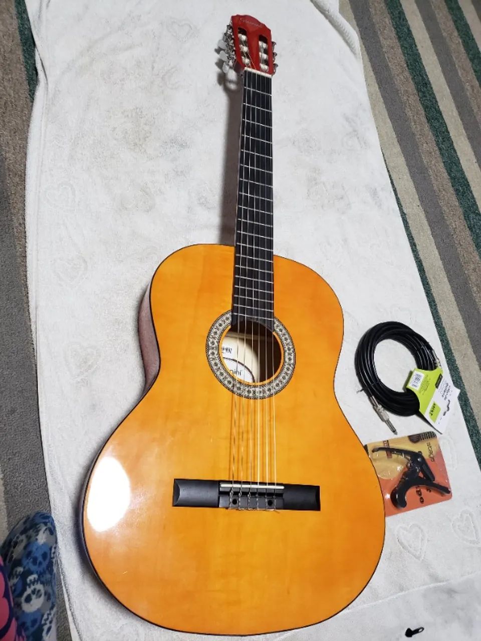 Violão Giannini Star N14 e 2 microfones - Foto 2