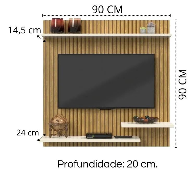 painel de tv ripado - Foto 3