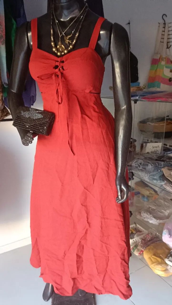 Vestido longo de festa 