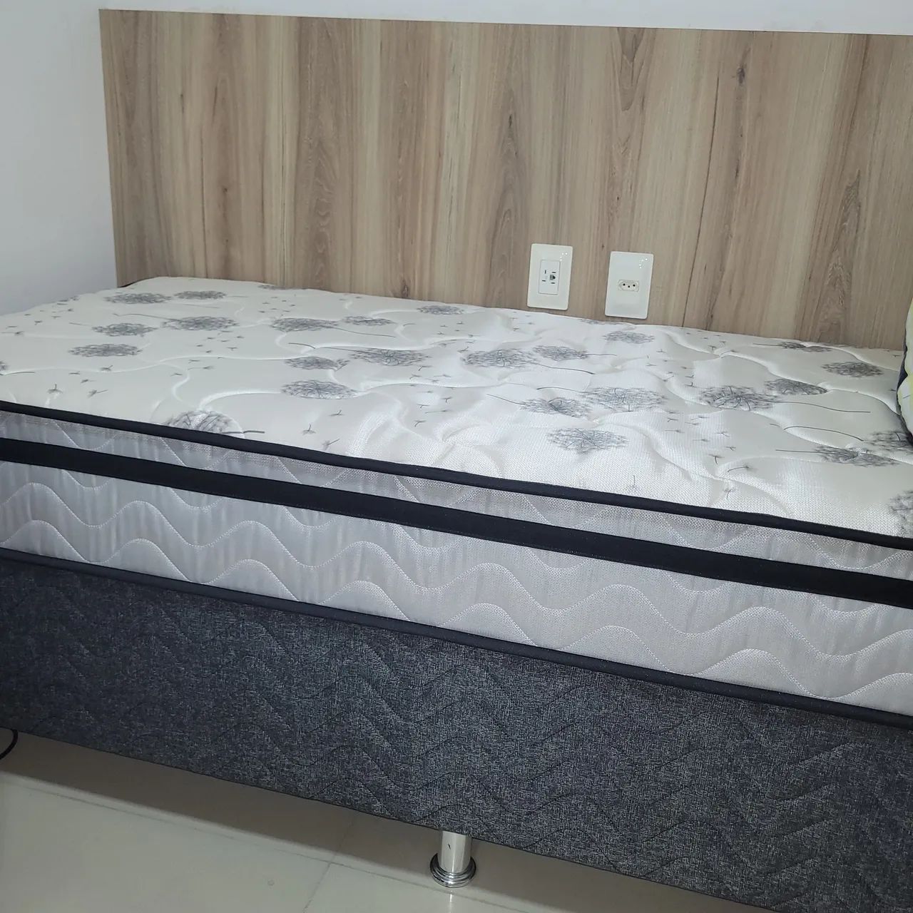 Cama Box Solteiro Gladiador Completa (Colchão + Base). Sem uso, nova. - Foto 2