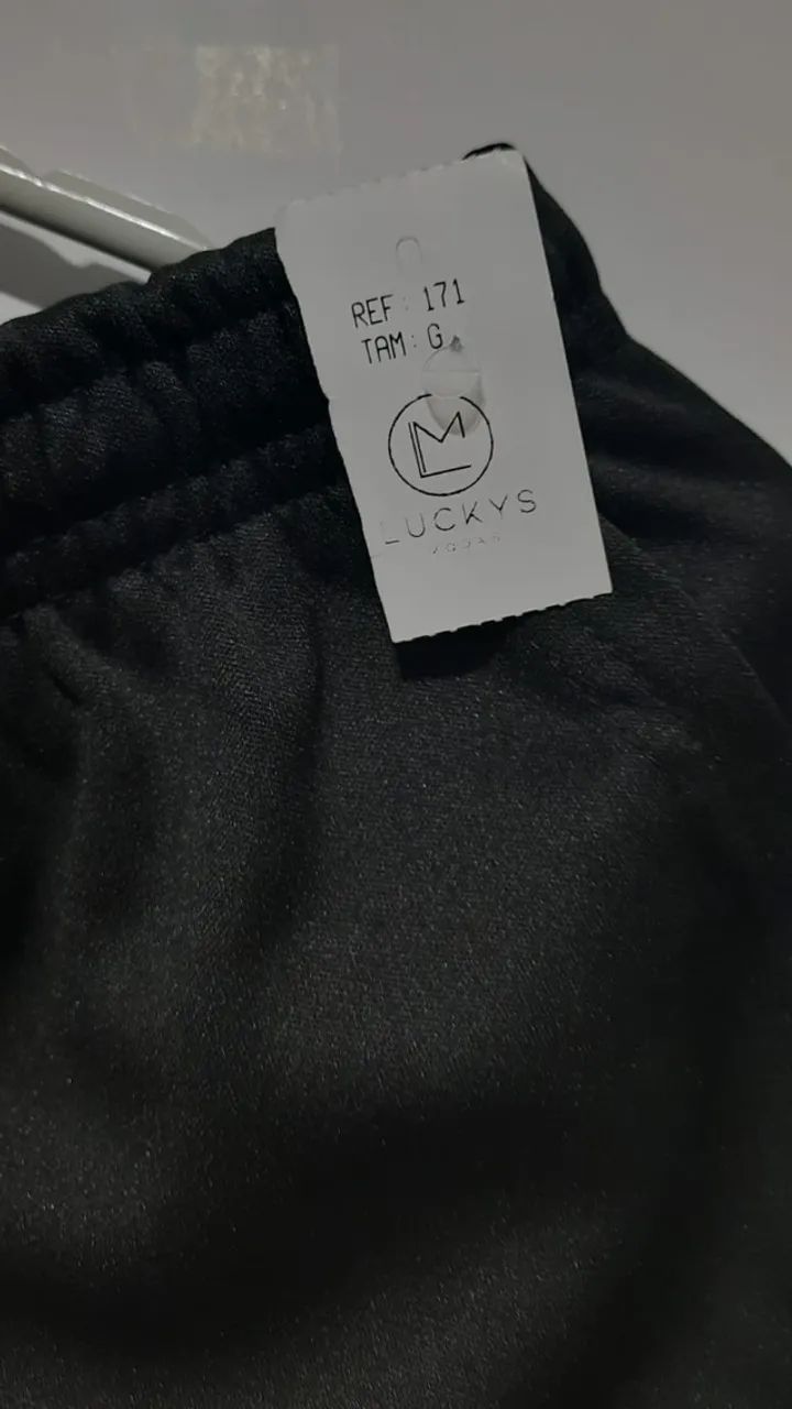 Calça Jogger Masculina Preta G Nova Com Etiqueta - Foto 4