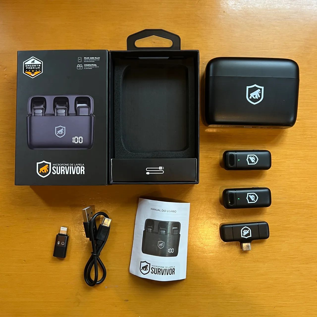 Microfone Lapela Gshield Survivor  - Foto 3