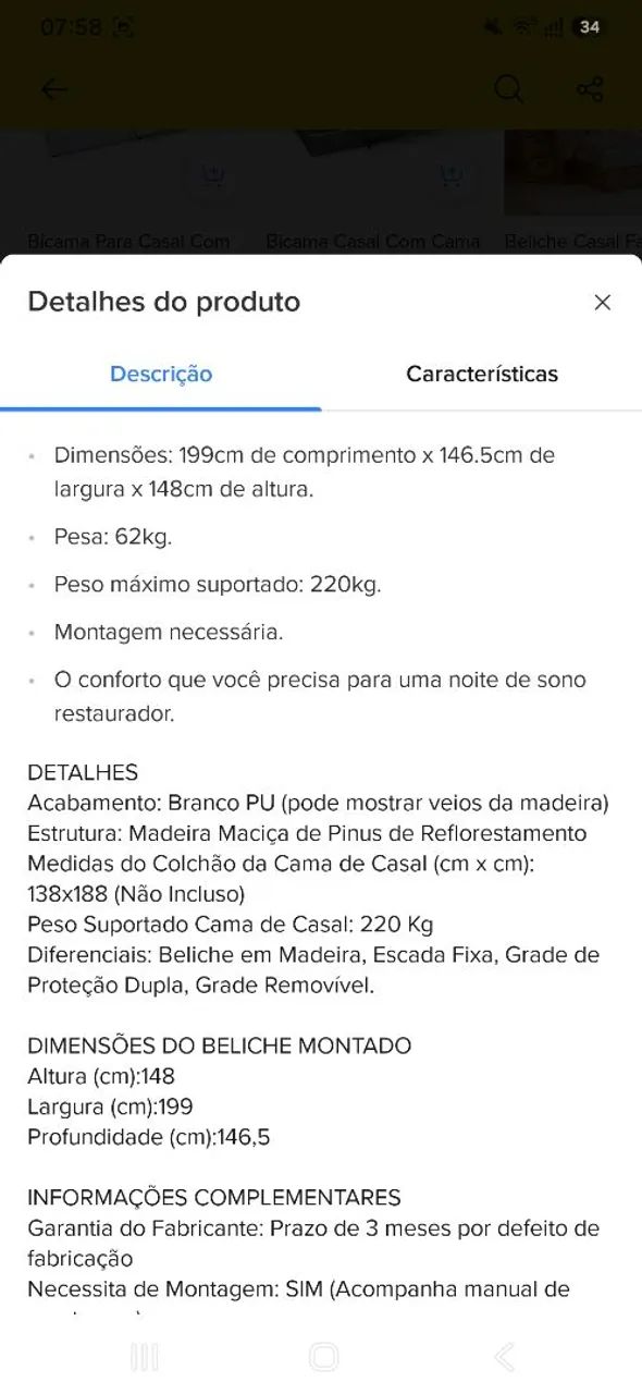 Cama beliche casal  - Foto 3