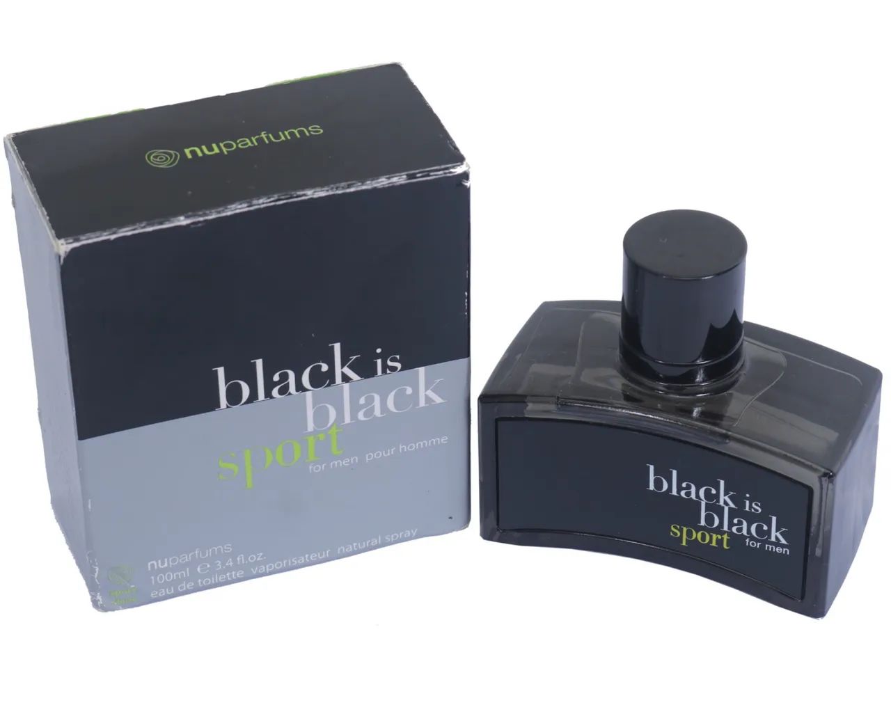 PERFUME MASCULINO BLACK IS BLACK SPORT ORIGINAL COM CAIXA