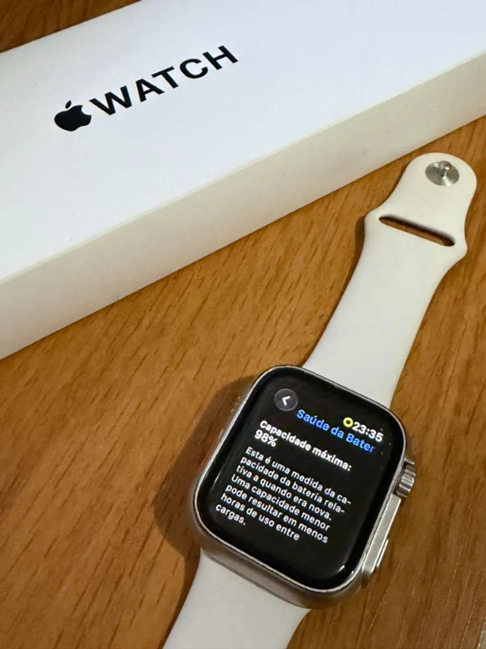 Apple Watch SE 2 44mm Starlight | 98% Bateria | Caixa Completa - Foto 3