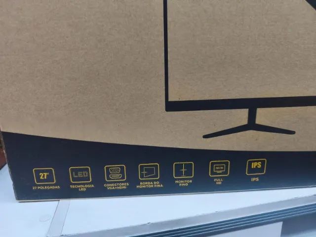 Monitor Bright 27" Full HD IPS - HDMI e VGA-----NOVO----- - Foto 3