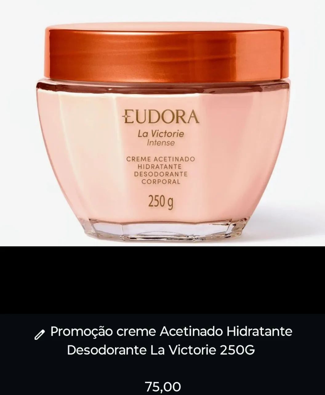 Hidratante Eudora La victorie intense  - Foto 2