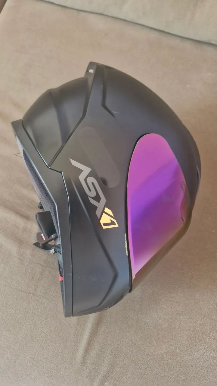 Capacete asx com intercomunicador 