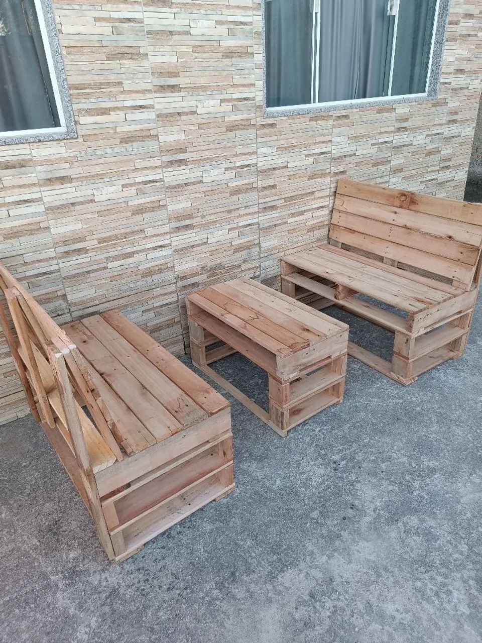 Conjunto 2 sofás de pallet e mesa de centro  - Foto 3
