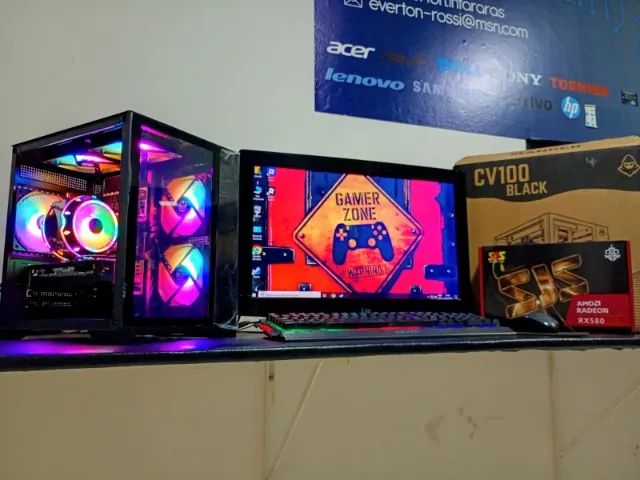 PC GAMER COMPLETO TOP COM GARANTIA NOVO NA CAIXA - Foto 5