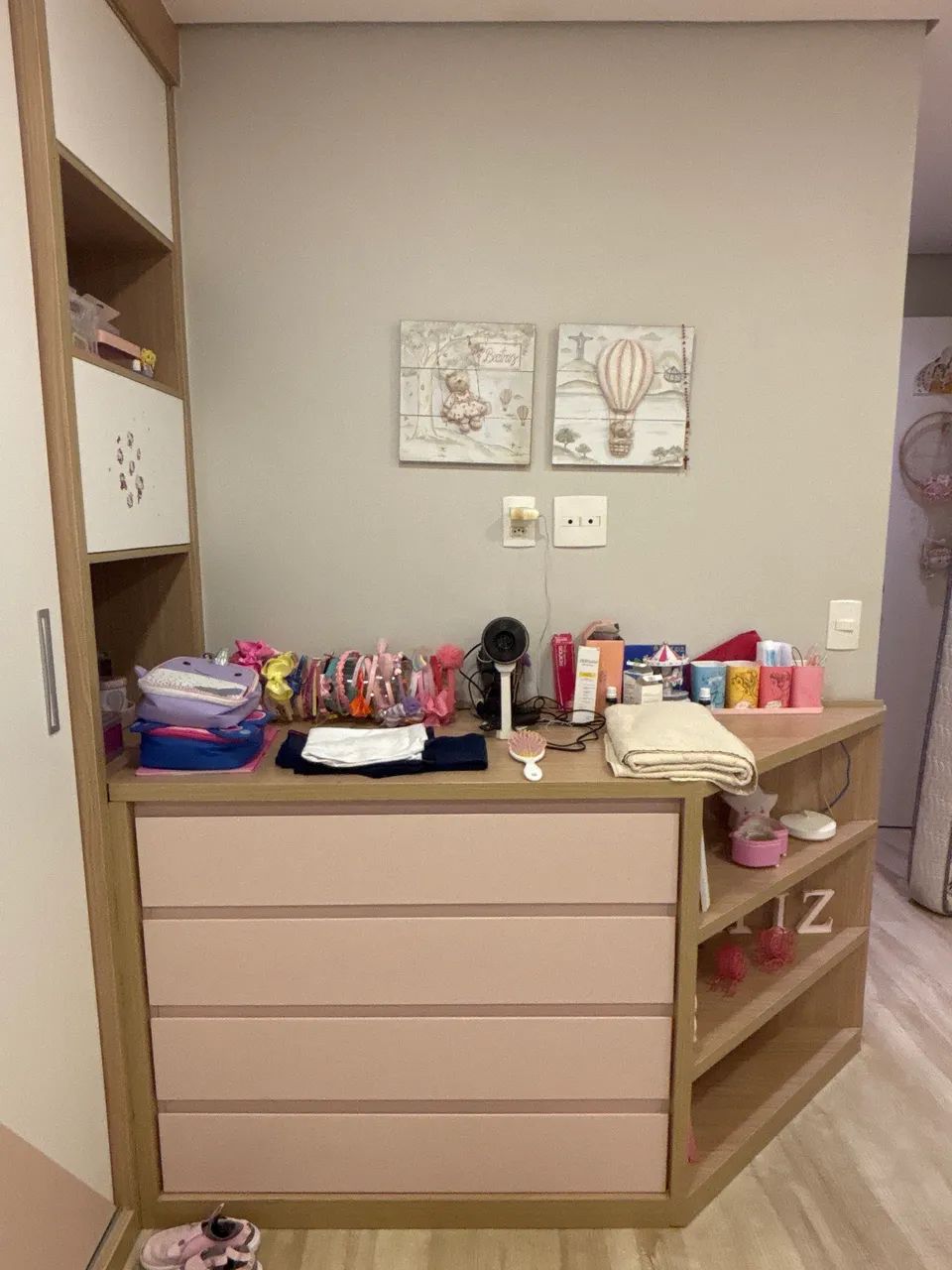 Kit armário, cômoda e nicho quarto infantil - Foto 4