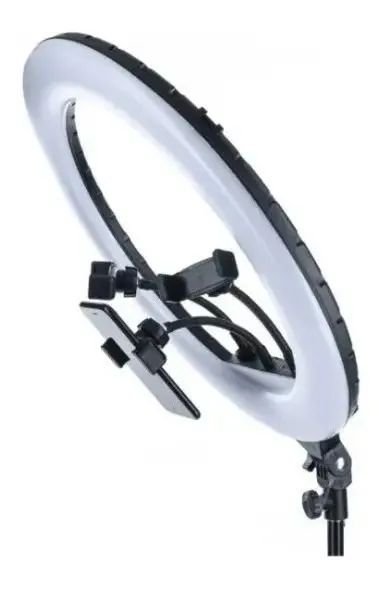Ring Light LED 18 Polegadas YQ-460B 50W Tripé 2m 3 Tons de Luz - Foto 3