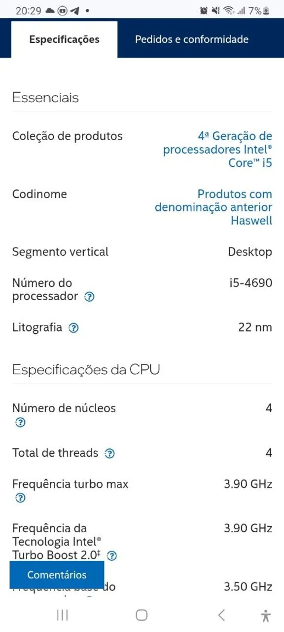 I5 4690 processador - Foto 4