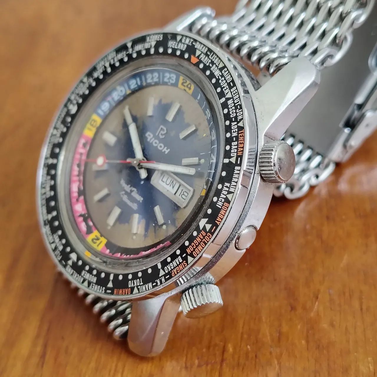 Relogio Ricoh Worldtime 1970s - Foto 4