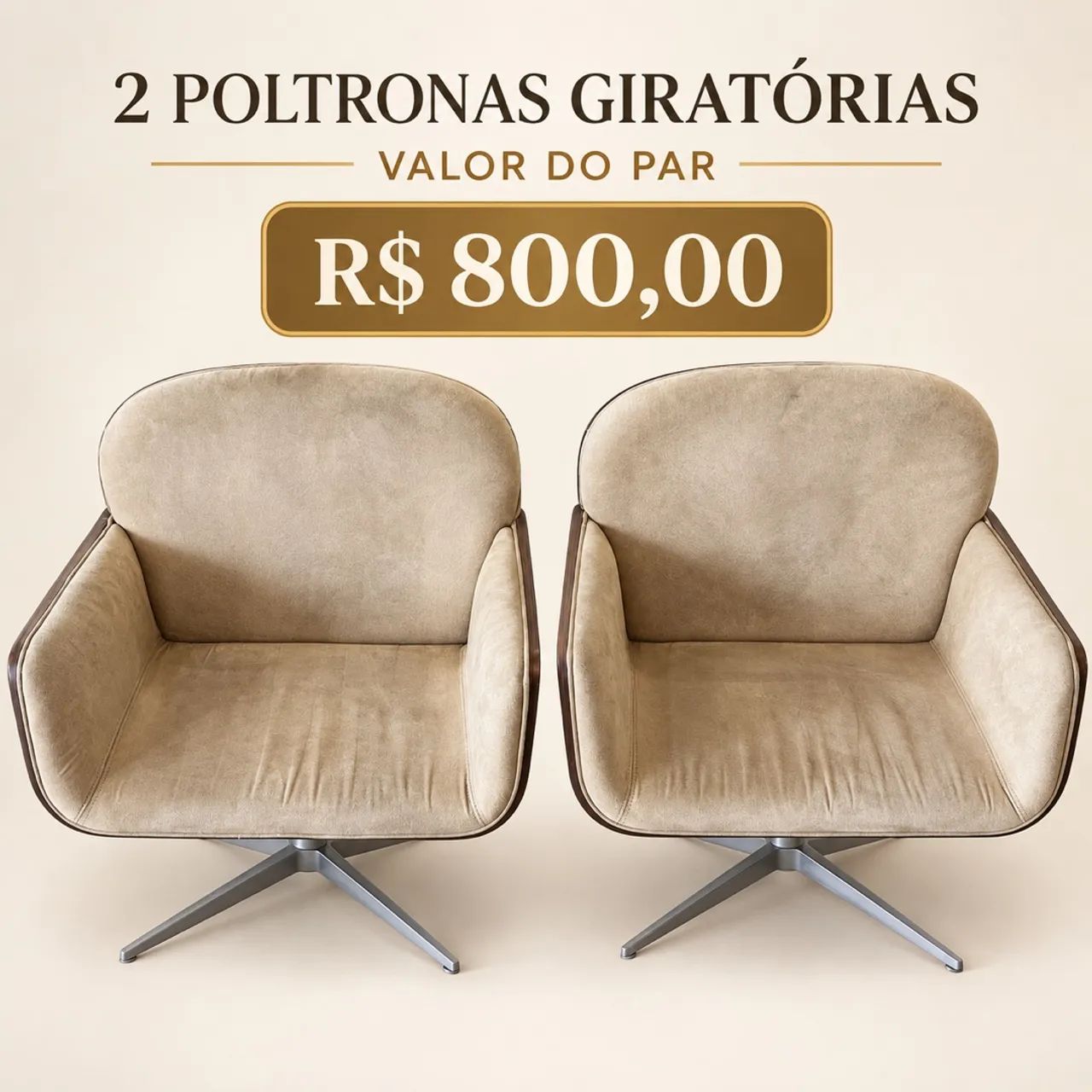 Vendo poltrona giratória 