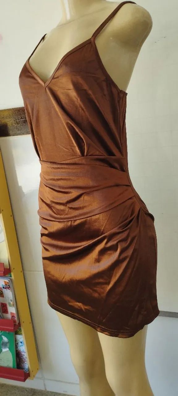 Vestido marrom  - Foto 4