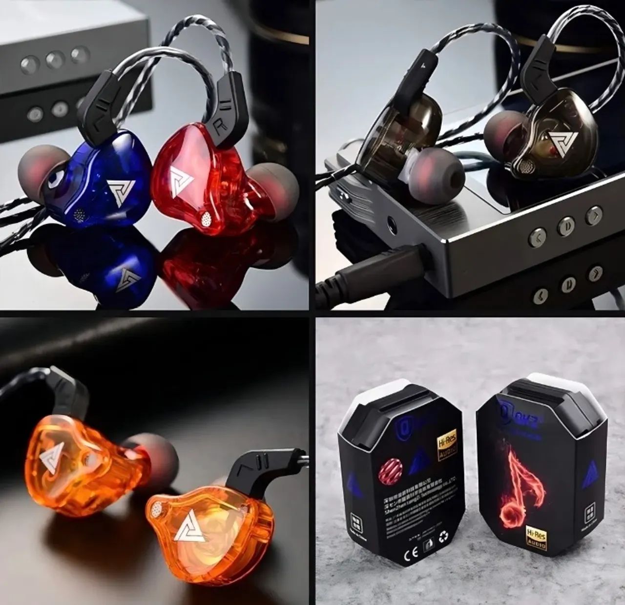 Fone de ouvido In-ear Gamer Qkz premium Ak6 - Foto 2