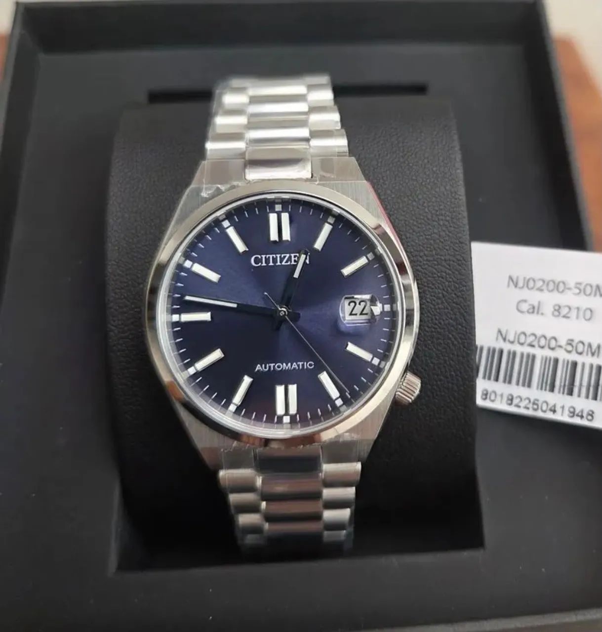 Relógio Citizen Tsuyosa 37mm azul - Foto 2