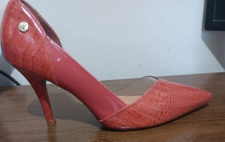 Scarpin Vizzano Croco Rosa - Foto 4