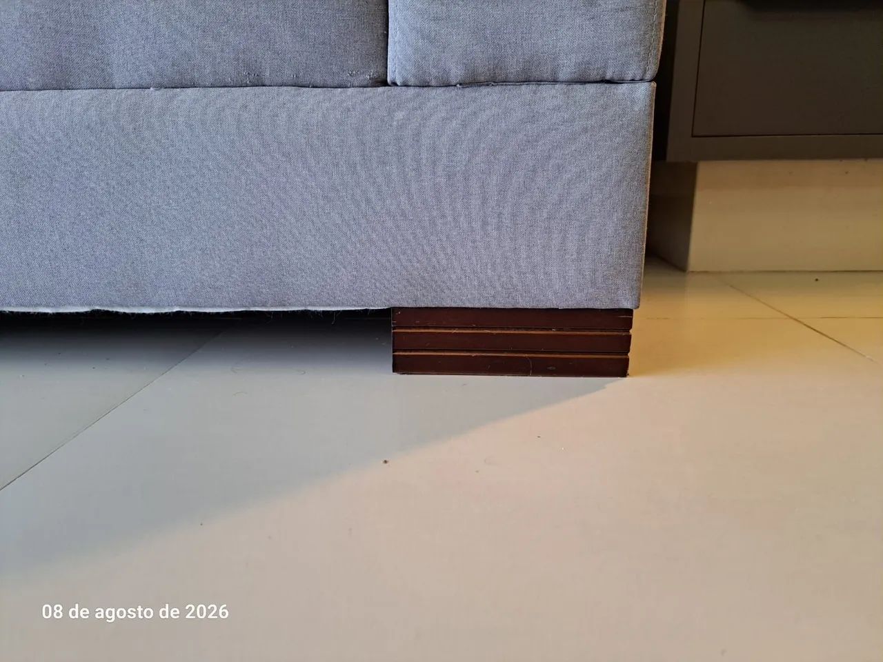 Sofá 2,80m linho cinza - Foto 4