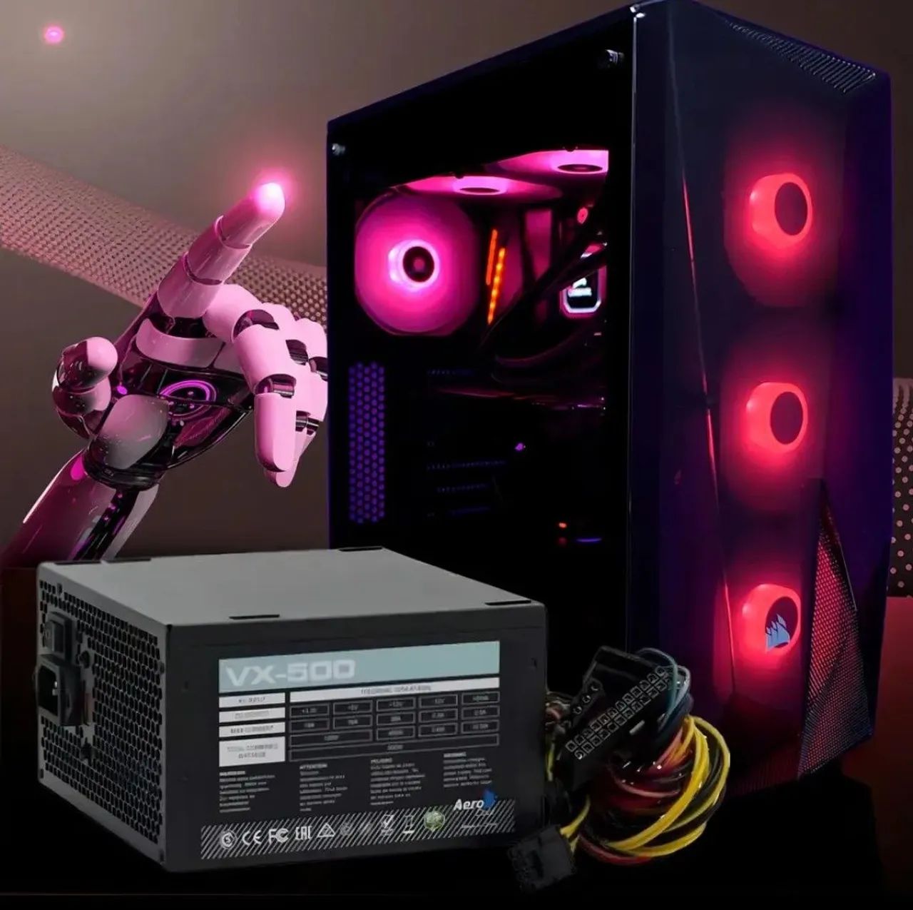 Fonte atx real aerocool vx-500  - Foto 2