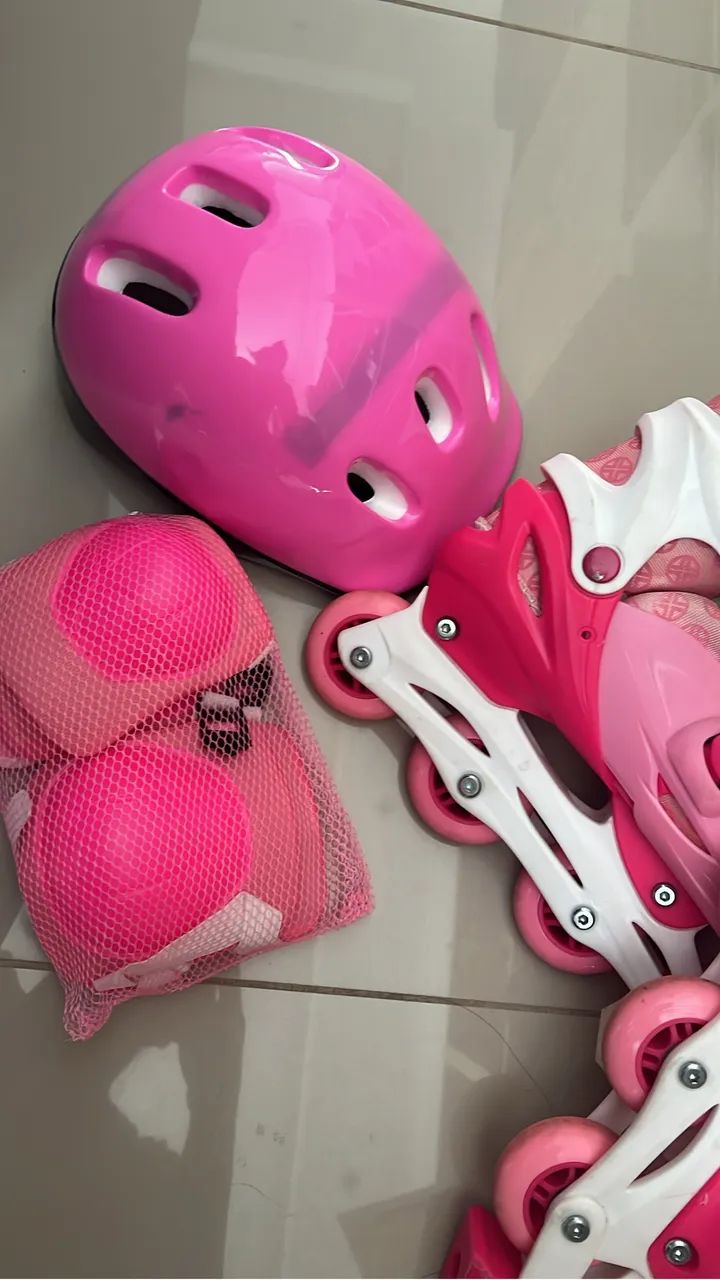 Patins Infantil Menina Ajustável  36 ao 39 - Foto 4