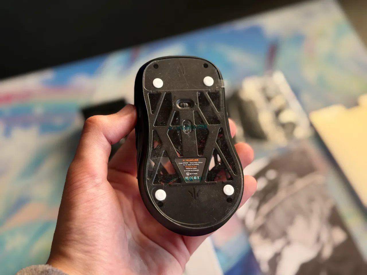 Mouse Wl Strider Preto - Foto 4