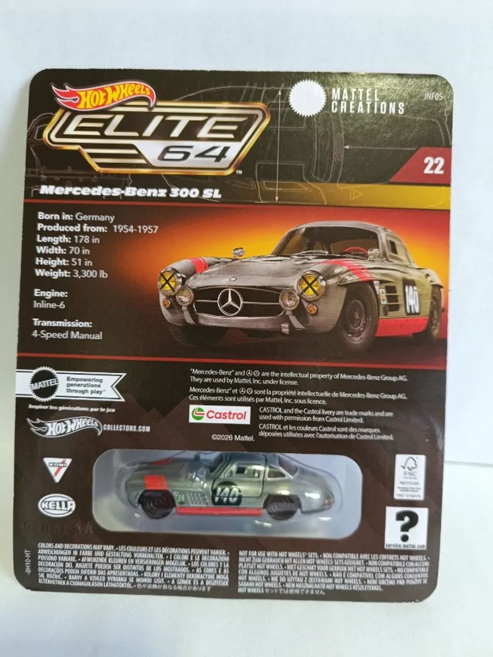 Hot Wheels Mercedes-Benz 300 SL Elite 64 - Hobbies e coleções