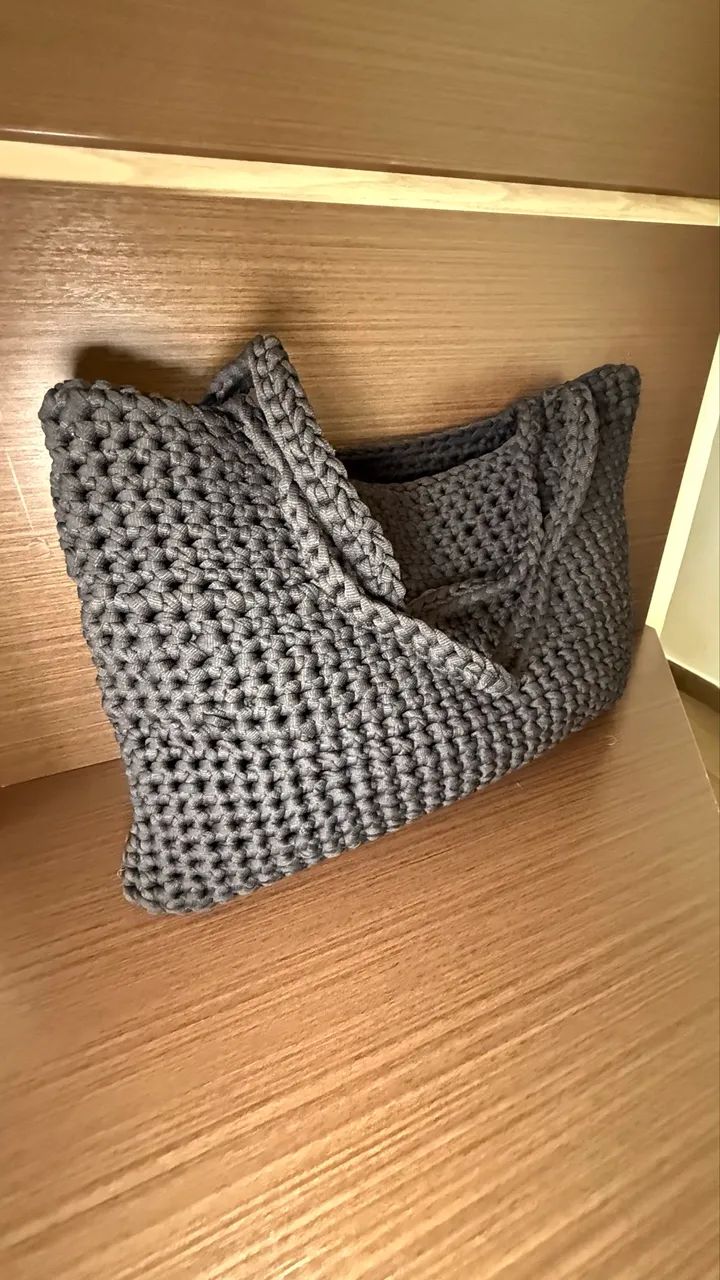 Bolsa tote de crochê  - Foto 3