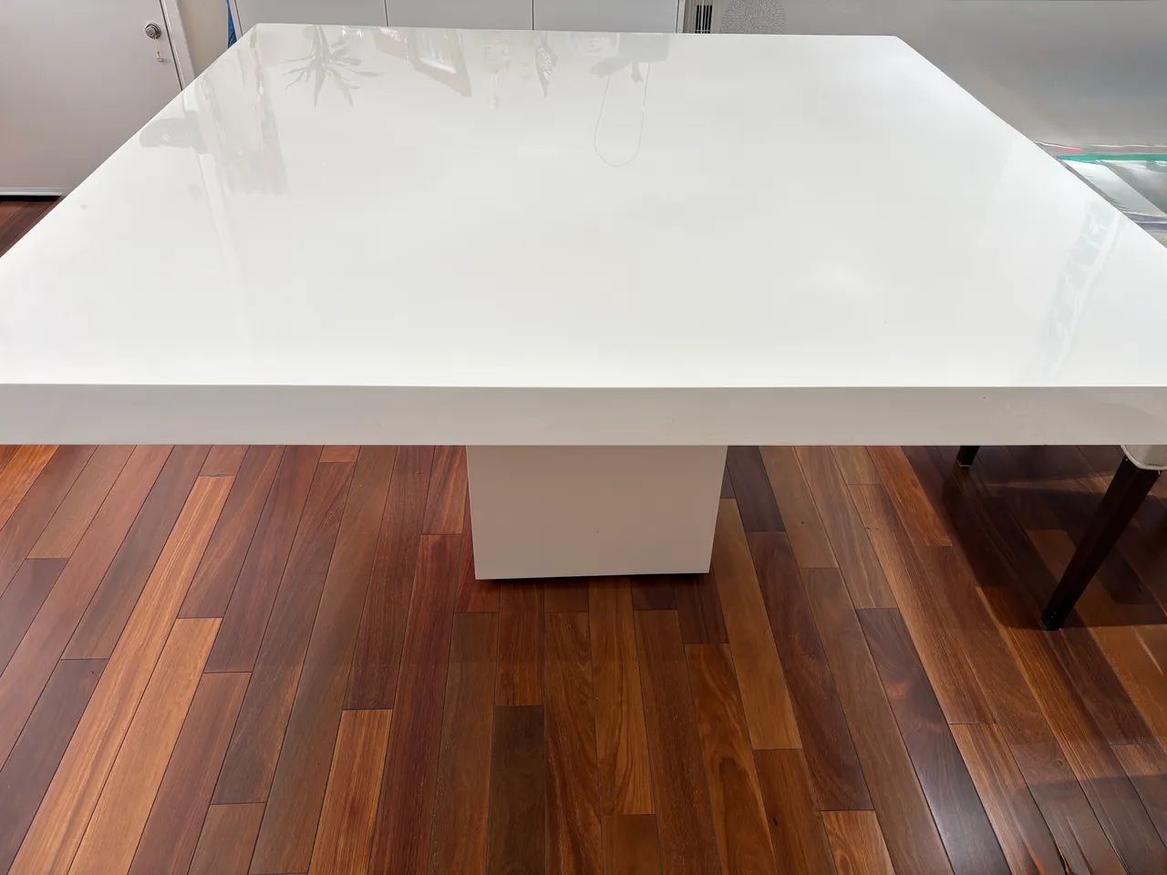 Mesa de Jantar Quadrada Laca Branca - Foto 3
