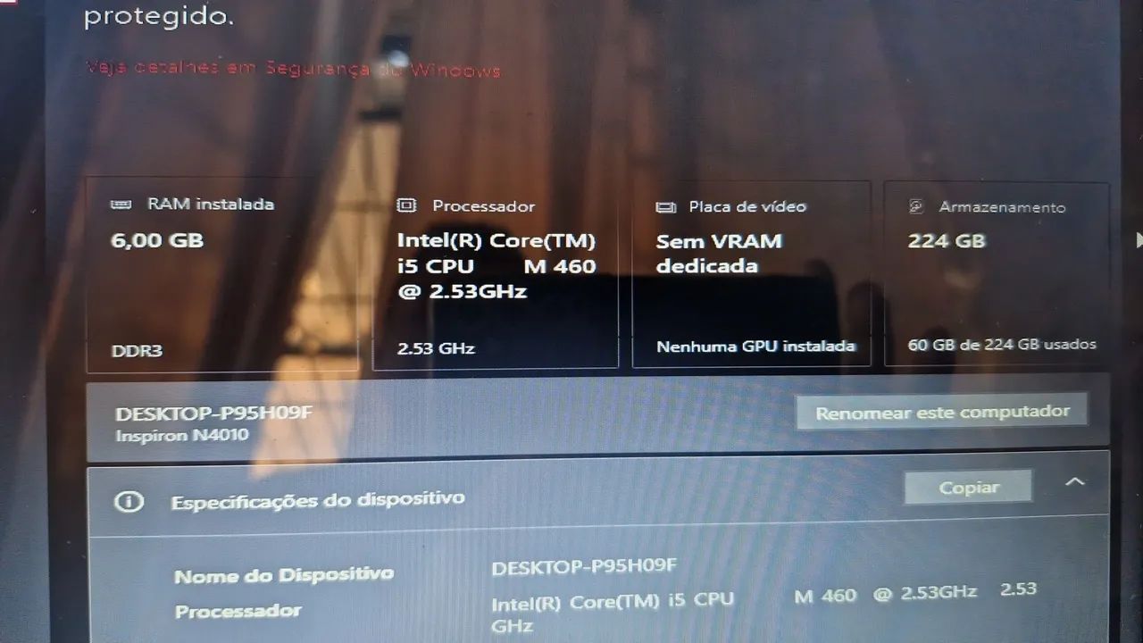 Notebook Dell i5 n4010 SSD 6gb ram - Foto 5