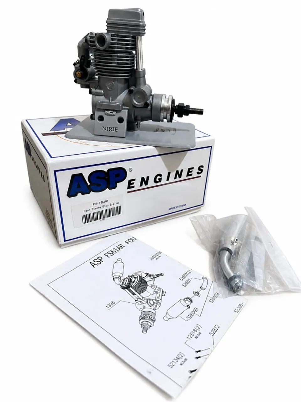 Motor Aeromodelo ASP 61 4 Tempos Glow C/ Mufla