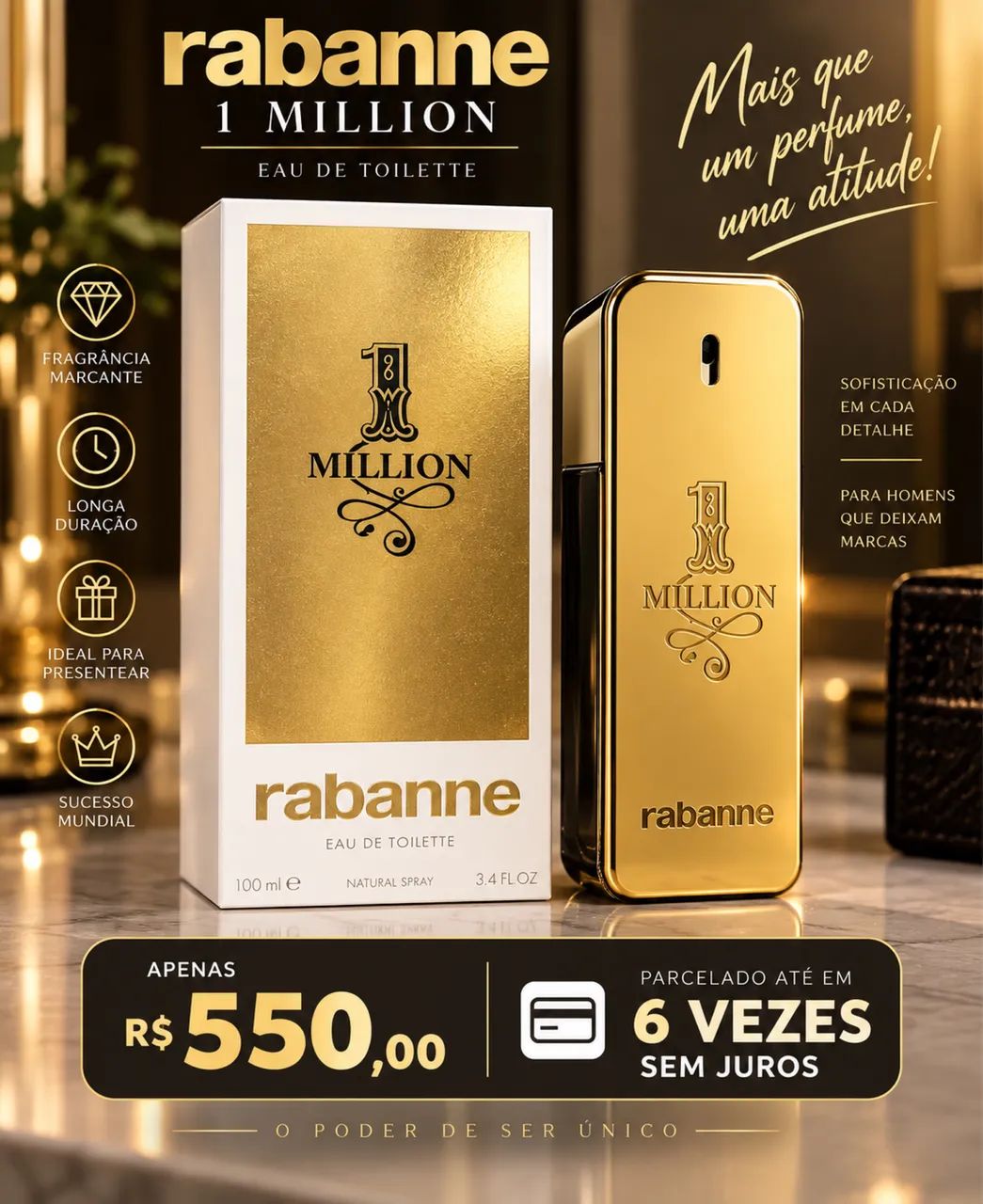Perfume masculino importado 
