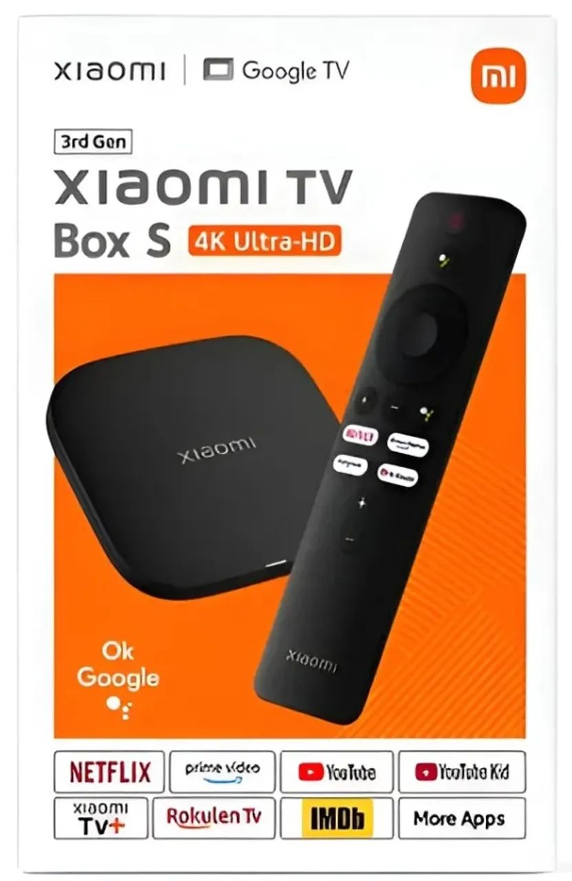 Mi Box S 3 Geração (O Mais Potente da Xiaomi) - (Original Lacrado)