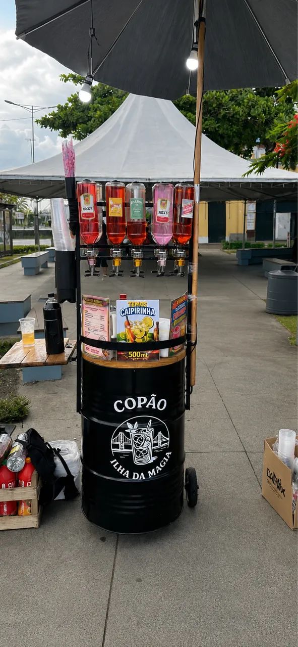 Carrinho para drinks 