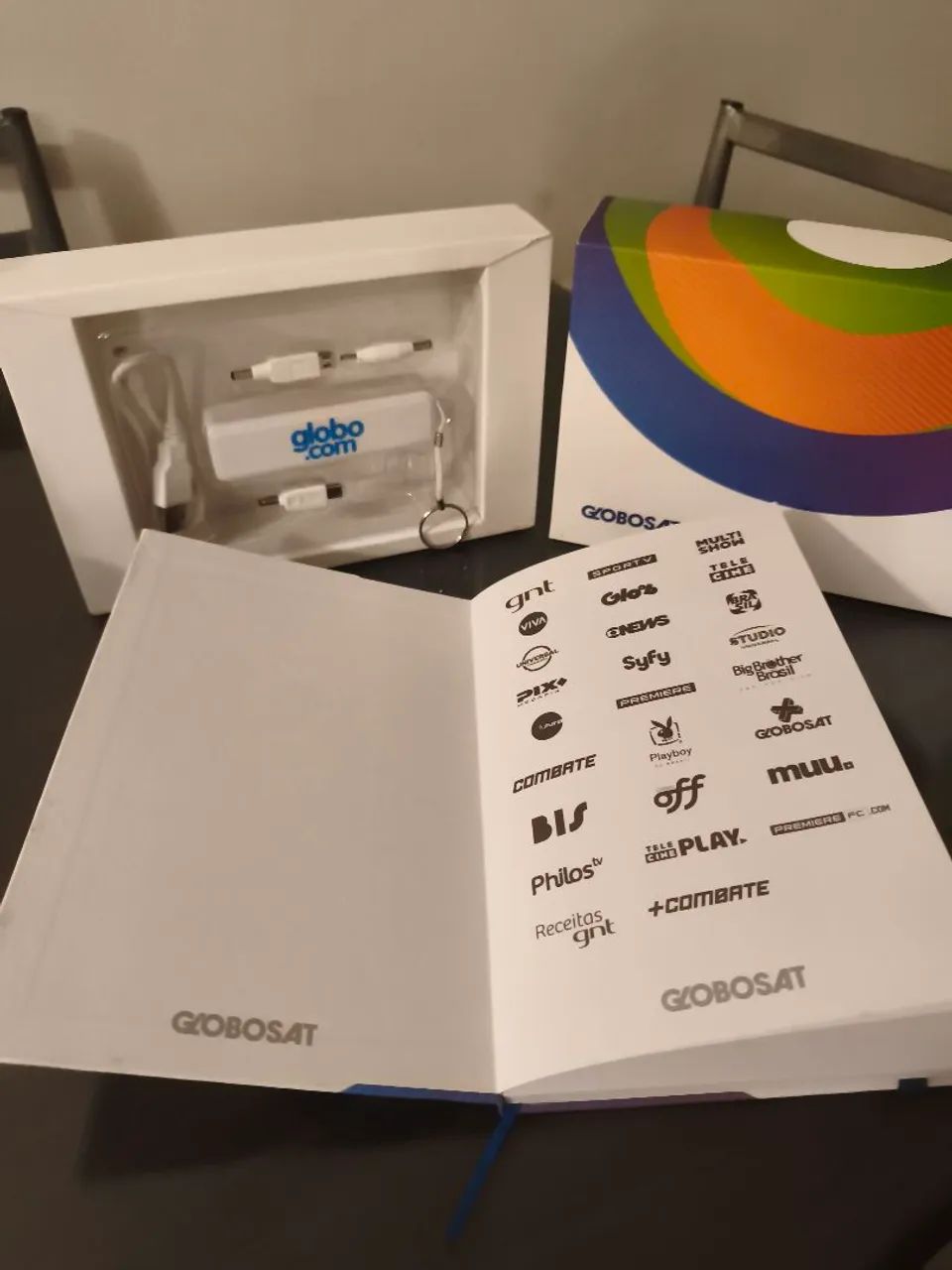 Kit para colecionador com bloco e Power bank da Globosat - Foto 4