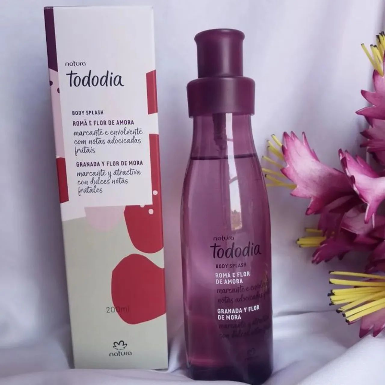 Body splash romã e flor de amora natura 