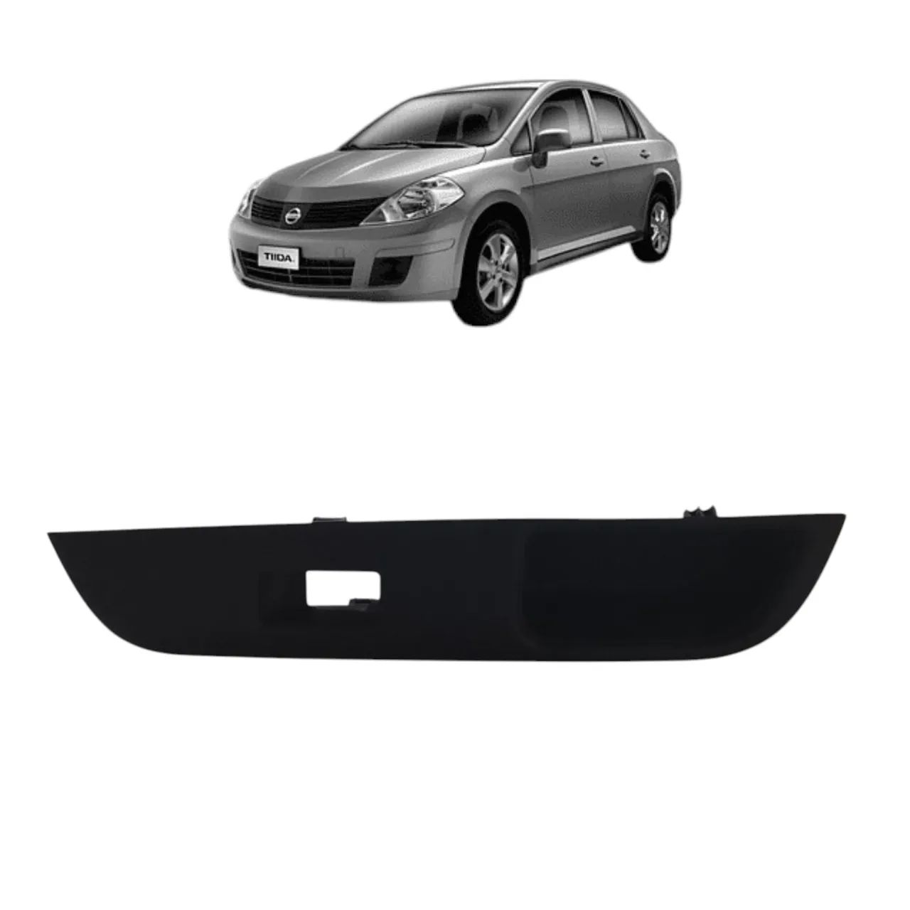 Moldura Botão Vidro Traseiro Direito Nissan Tiida 2012 2016