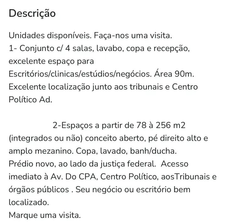 SALA  / ESCRITÓRIO / PONTO COMERCIAL, REGIÃO C. AMÉRICA, CENTRO POLÍTICO - Foto 2