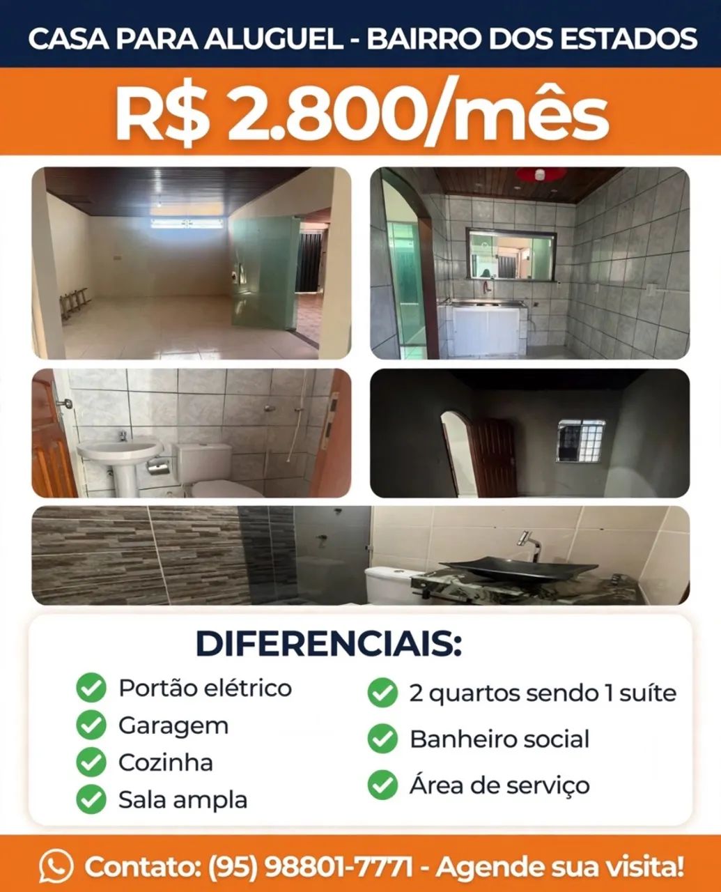 Aluguel casa Bairro dos Estados