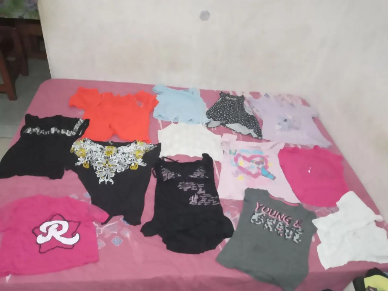 Lote de roupas menina 