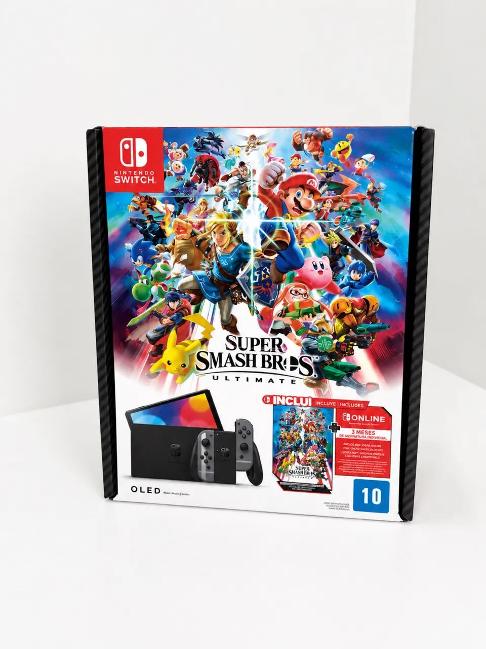 Nintendo Switch OLED Smash Bros Seminovo