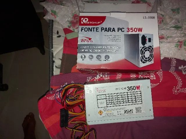 Fonte para PC seminova no precinho para desapegar rapido. - Foto 4