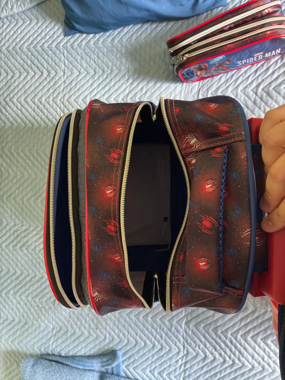 KIT MOCHILA INFANTIL HOMEM ARANHA  - Foto 4