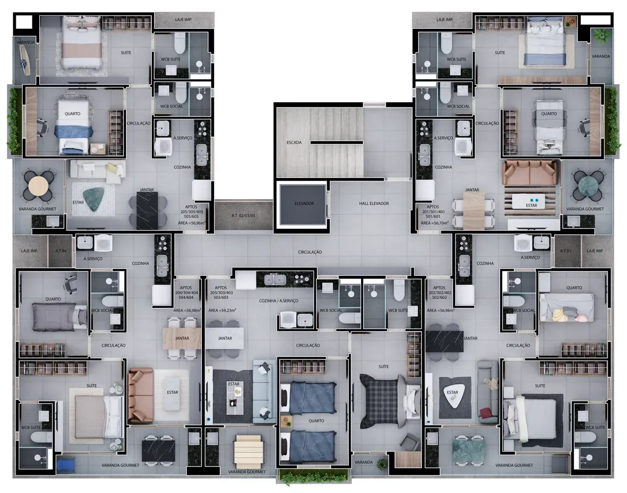 PLANTA 56m²