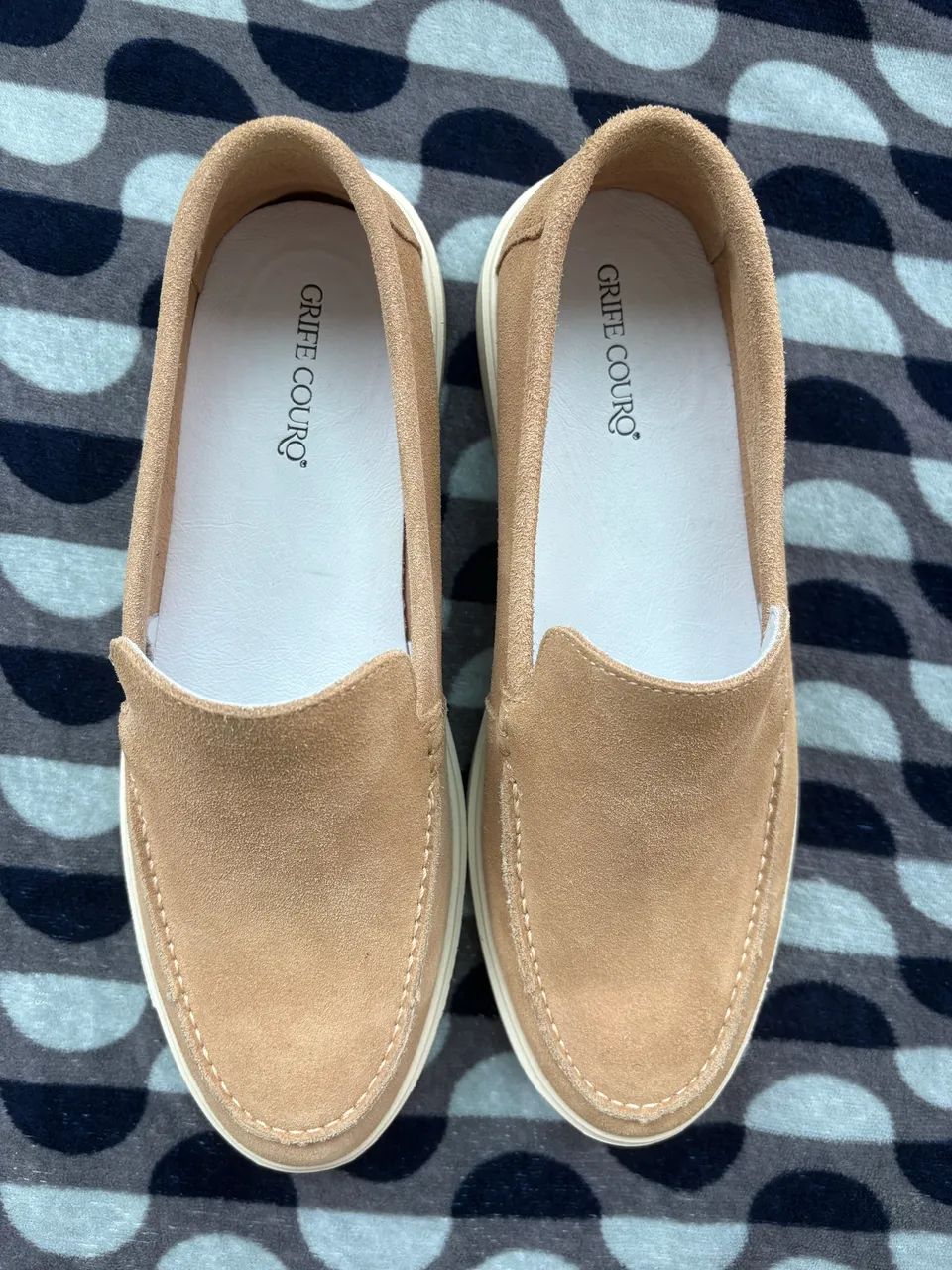 Loafer de camurça estilo Loro Piana - Foto 2