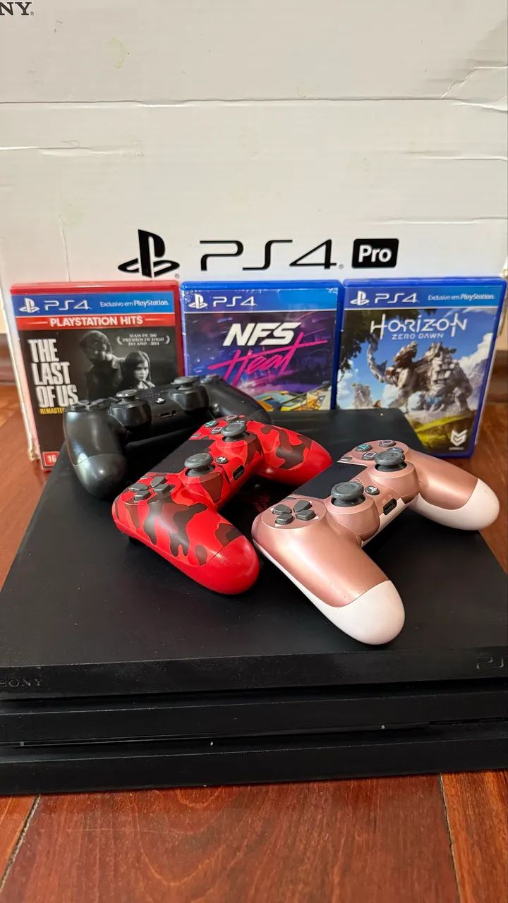 Ps4 pro com 3 jogos  - Foto 4