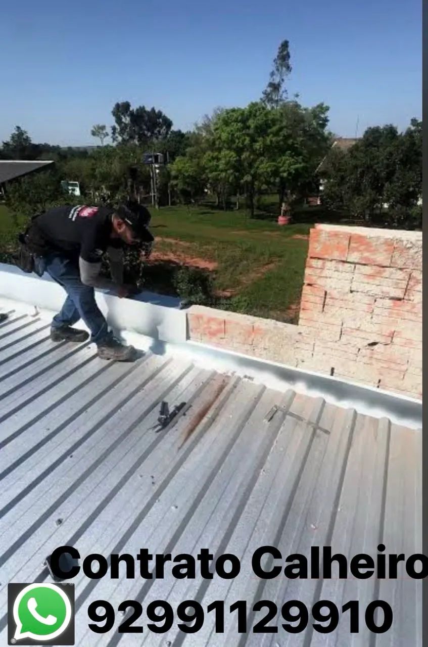 Contrato Calheiro experiência em calha e rufo