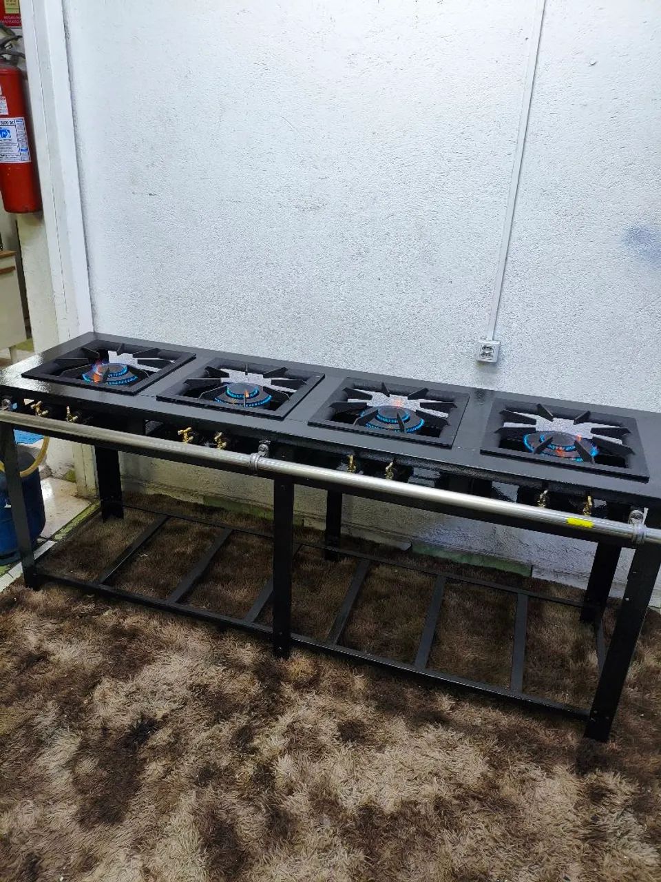 Fogão industrial linear 4 bocas 40x40 Venâncio - Foto 5